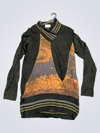 Messcalino Langarmpullover mit Grafikdruck