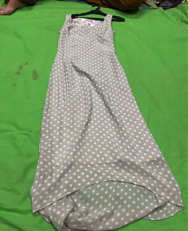 a.b.s DRESS COLLECTION Polka-Dot-Maxi-Kleid Größe 4