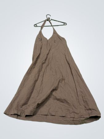 Yessica Brown Halterneck Maxikleid