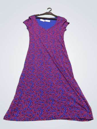SISSY-BOY SPECIAL BASICS Blue and Red Floral Maxi Dress