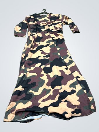 Vintage Vanguard Camouflage Maxi Kleid