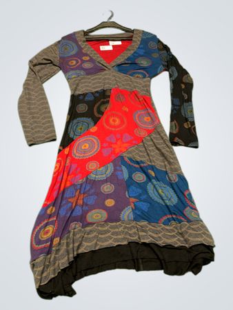 Vintage Vanguard Patchwork Maxi Kleid