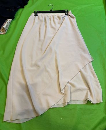 Torre Beige Asymmetrischer Midirock