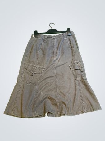 M&S Denim Cargo Midi Rock