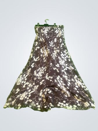 Trägerloses Maxi-Kleid mit floralem Druck
