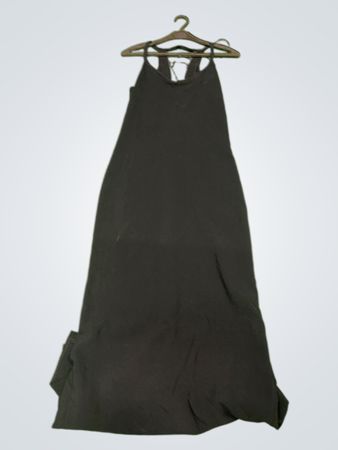 Schwarzes Maxikleid