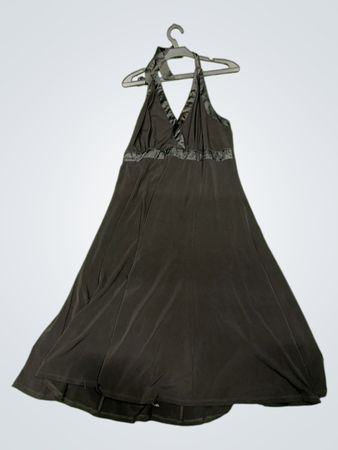 Vintage Vanguard Schwarzes Halterkleid