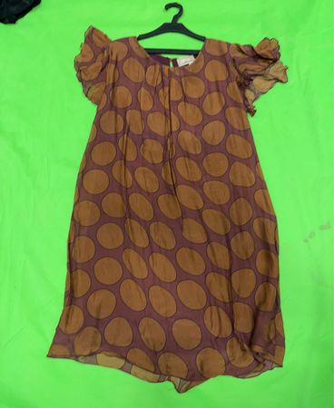 CARTOON Braunes Punktenkleid