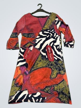Lulu-M Abstract Print Dress