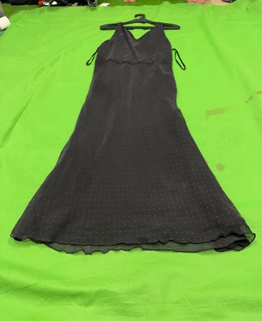 MARILYN ANSELM Design für HOBBS Größe 12 Schwarzes Kleid