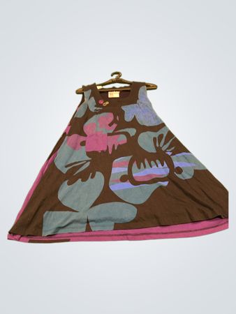 Loca Sabiduria Ärmelloses A-Linien-Kleid mit floralem Druck