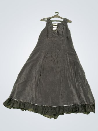 FRANSA Schwarzes Maxi-Kleid