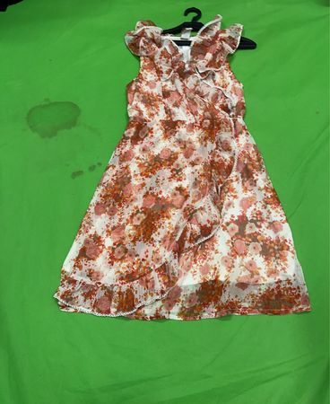 Vila Floral Ruffle Wrap Dress