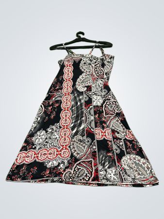 Vintage Vanguard Paisley Print Maxi Kleid