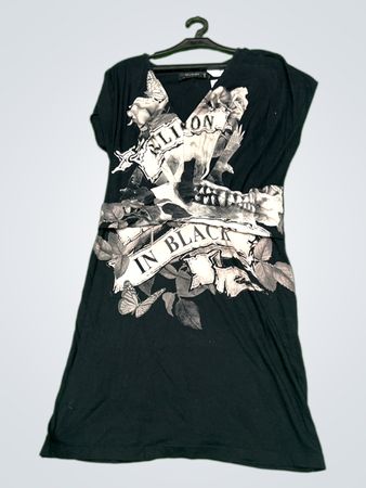 Religion Grafik T-Shirt Kleid