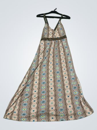 Maxikleid mit geometrischem Druck