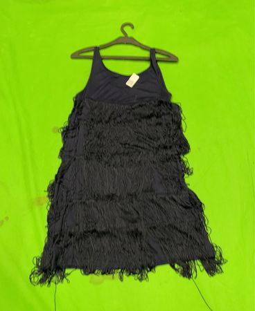 Voyelles Black Fringe Dress