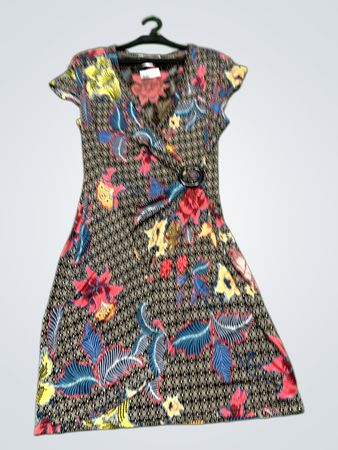 Du Plaisir 
à la Mode Wickelkleid mit Blumenmuster