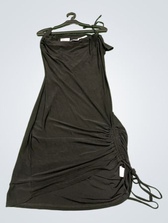 Xanaka Black Ruched Dress