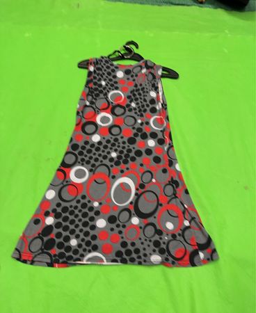 „Ärmelloses Kleid für Damen mit Kreis-Muster“