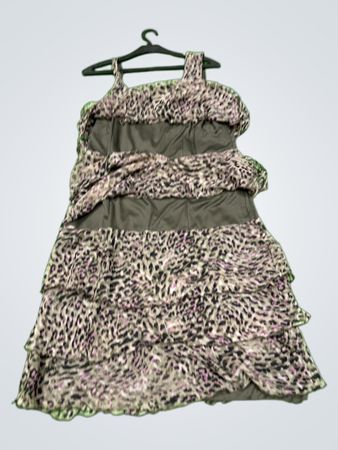 BIAGGINI Damen Leoparddruck Rüschendress