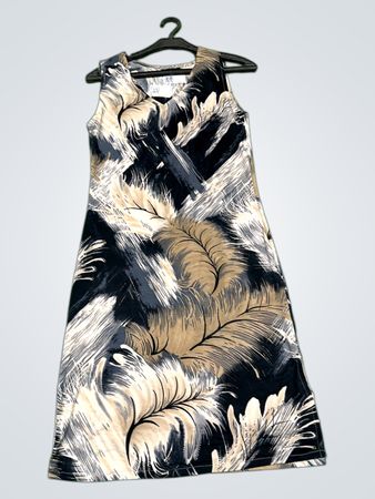 Maria Collection Ärmelloses Maxi-Kleid mit Federdruck
