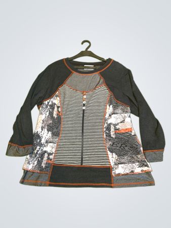 Patchwork Langarmshirt
