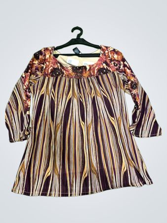 Axcess A Liz Claiborne Company Damen Langarm Tunika-Top
