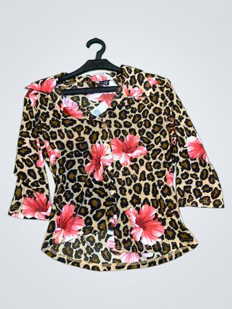 Orsay Leopardenmuster Floral Bluse