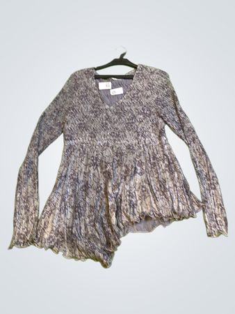 Julie Guerlande Damen Langarmtop mit asymmetrischem Saum
