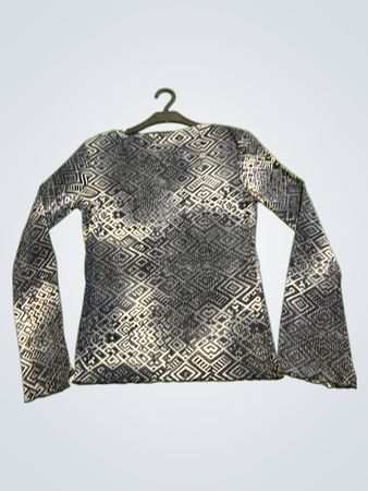 Burton Langarm-Geometrie-Print-Oberteil