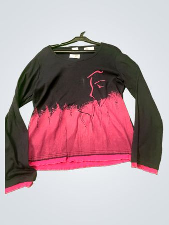 Blanche Porte Langarmshirt mit grafischem Druck
