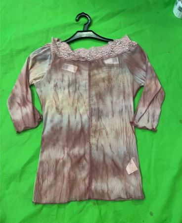 Kiabi Woman Tie-Dye Spitzenbesatz Top