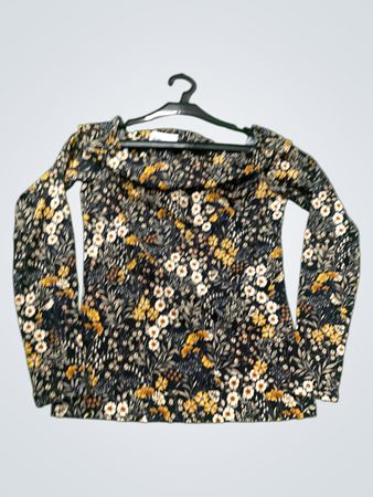Langärmliges Oberteil mit Floraldruck