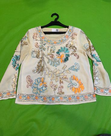 Vintage Vanguard Paillettenverziertes Top