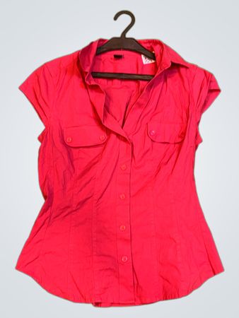 Vintage Vanguard Rotes Button-Up-Hemd