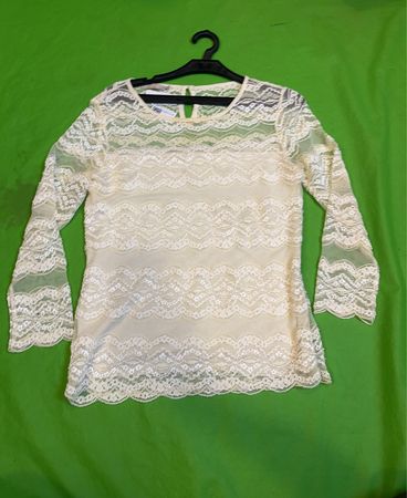 STEFANEL Spitze Langarm-Top
