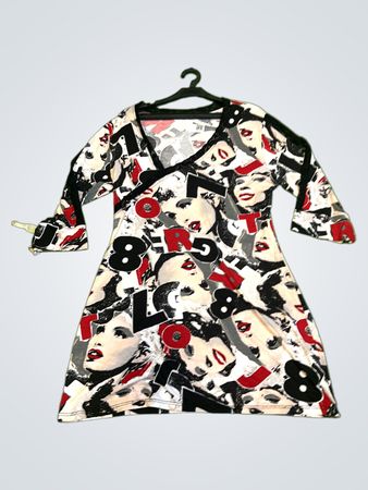 Collage Print Kleid