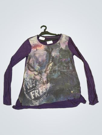 Frogbox "Wild and Free" Grafik Langarmshirt