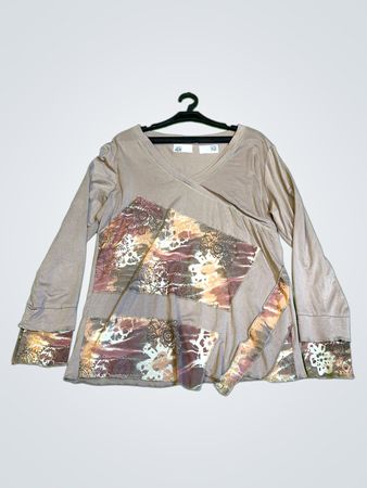 Langarmoberteil mit Patchwork-Design