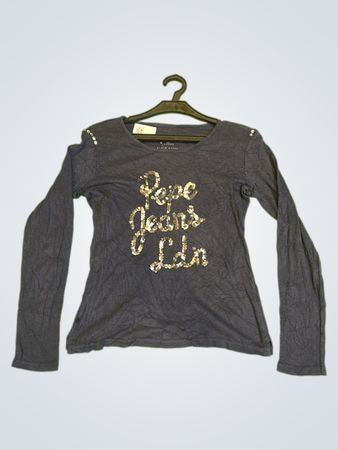 Pepe Jeans London Paillettenverziertes Langarmoberteil