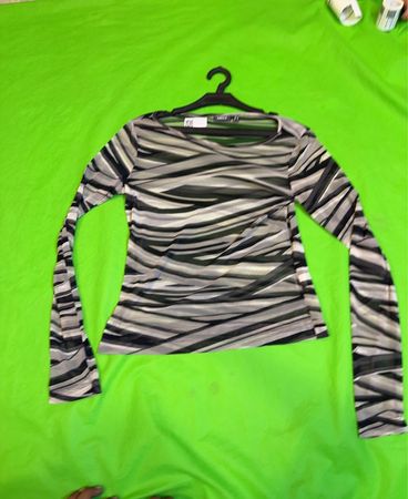 Mexx Langarm Zebra-Print Oberteil