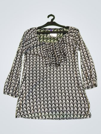 MGXX Damen Bedrucktes Langarmkleid