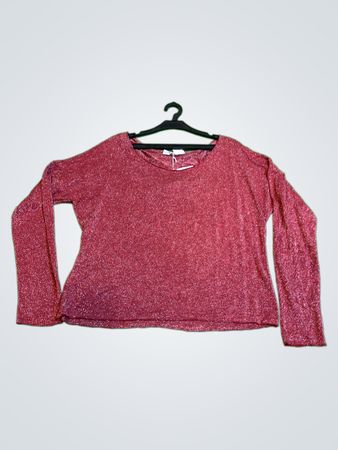 ANDR EDE PARIS Langarm Shimmer Top