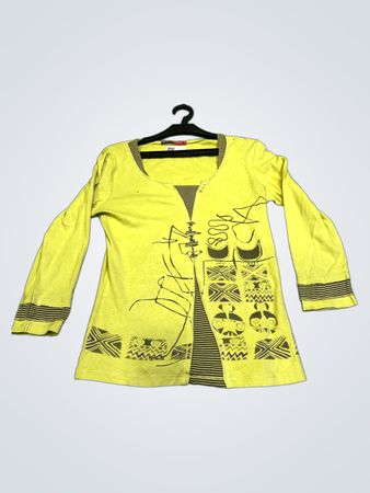 DPM By Depech Mode Gelbes Langarmshirt