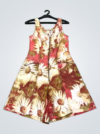 Jumpsuit mit floralem Druck und Reißverschluss