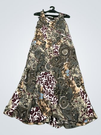 Jacqueline Riu Vintage Vanguard Ärmelloses Maxikleid