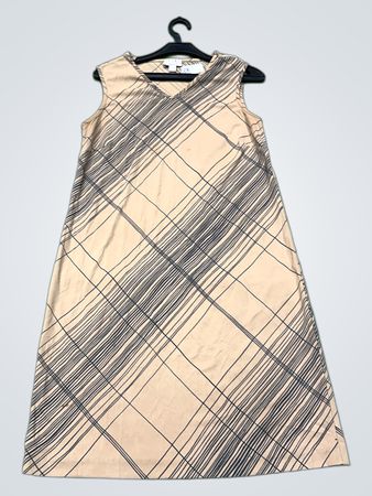 BCBG Max Azria Kleider Ärmelloses Karo-Midi-Kleid