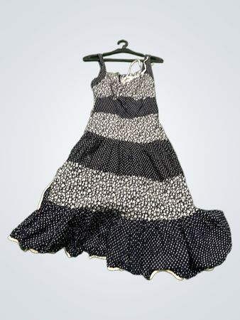 Vintage Vanguard Floral Print Midi Kleid