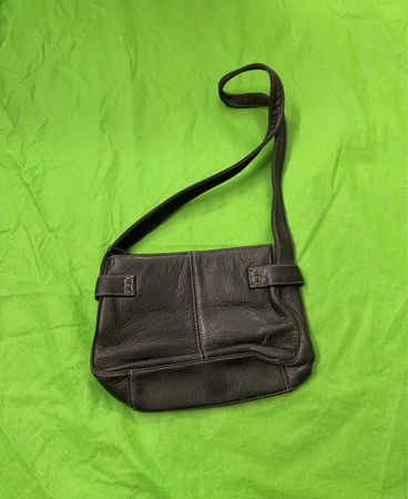 Fossil Black Leather Crossbody Bag